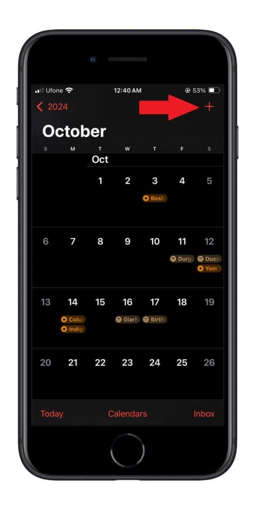 Reminders Calendar app iOS 18 2