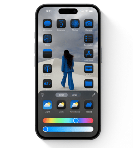 How to customize Home Screen app icons with color-tinting in iOS 18