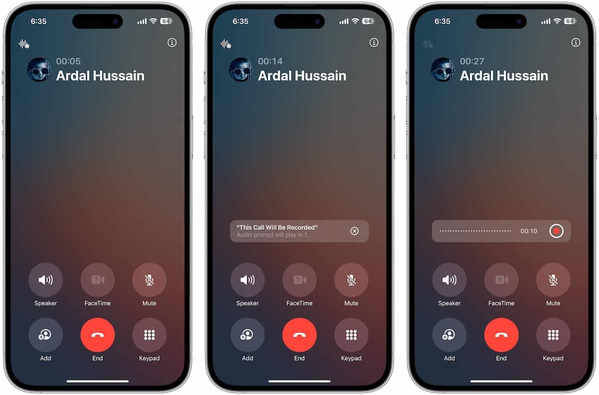 iPhone call recording 2