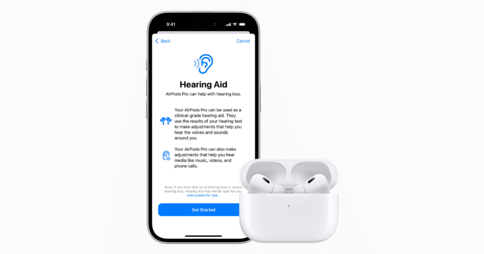 AirPods hearing aid