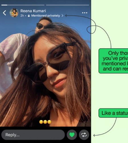 WhatsApp adds Instagram-like private mentions and Status likes in new update