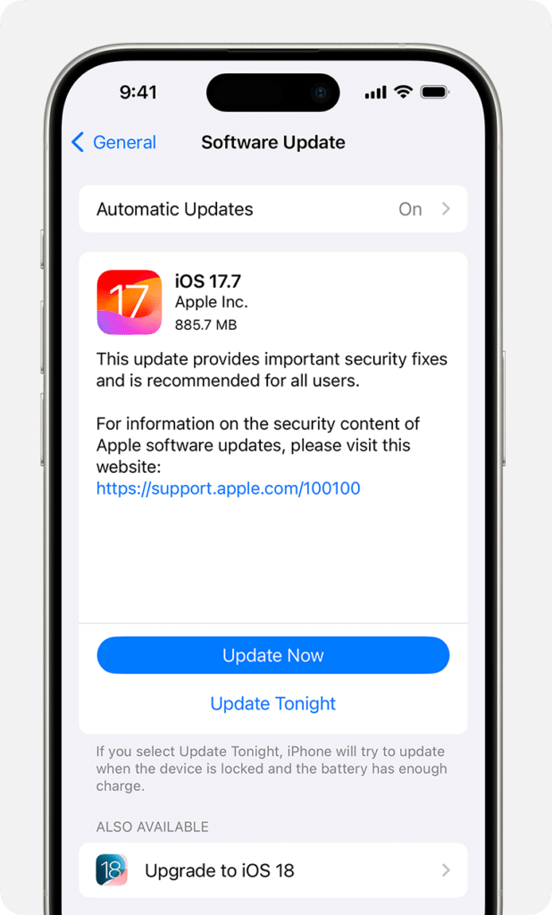 iOS update